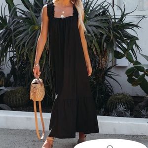 VICI YOU ARE LOVED RUCHED STRAP MAXI DRESS - NWOT